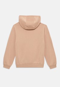 Gai beidžs kapuce džemperis ar ribotām piedurknēm un apakšmalu, izgatavots no mīkstas auduma. Šim džemperim ir vienkāršs, neizpušķots aizmugures dizains.