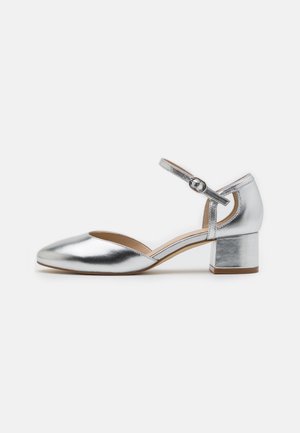 LEATHER - Classic heels - silver