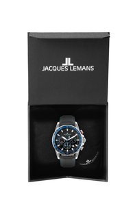 Jacques Lemans LIVERPOOL - Pulkstenis ar hronogrāfu - black light blue