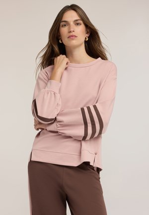 Motivi, FELPA CHIUSA CON BANDE A CONTRASTO E SPACCO - Sudadera - rosa