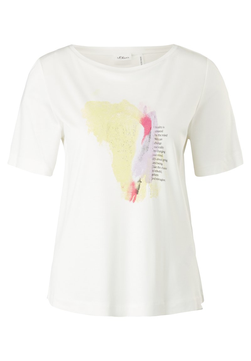 s.Oliver BLACK LABEL T-shirt print crème s.Oliver BLACK LABEL T-shirt print crème