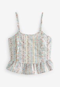 Laura Ashley SET REGULAR FIT - Pidžamas komplekts - blue  green elsing stripe print