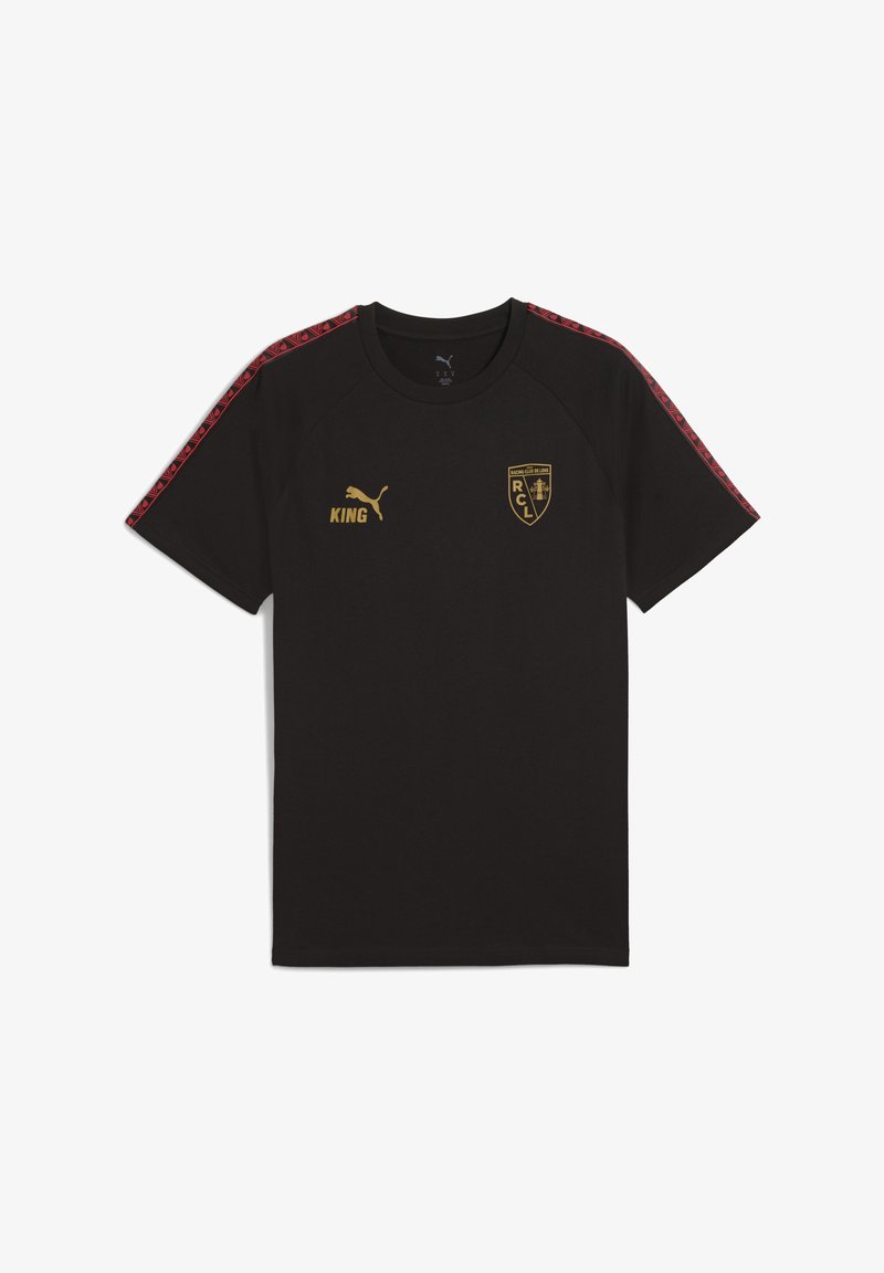 Melnas īsām piedurknēm T-krekls, izgatavots no kokvilnas. Tam ir sarkani rakstu akcenti uz pleciem, zelta "KING" logo un kluba emblēma uz krūtīm.