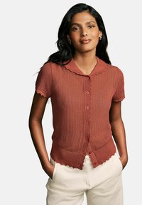 Cardigan - rust brown