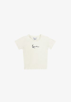 SMALL SIGNATURE ESSENTIAL - T-shirt imprimé - off white