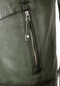 Lederjacken24 KARL - Lederjacke - dunkelgrün