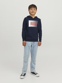 Jack & Jones Junior - JJECORP LOGO PLAY - Džemperis ar kapuci - navy blazer Miniatūras attēls 1