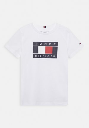 GLOBAL STRIPE FLAG TEE - T-shirt con stampa - white