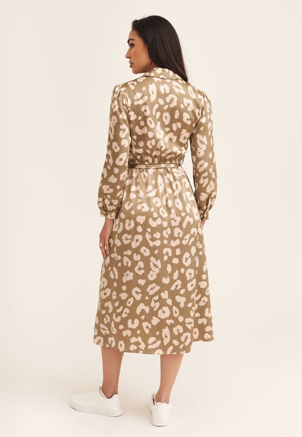 ANIMAL PRINT BELTED - Shirt dress4