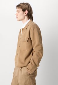BOSS DELWINO - Cardigan - open beige