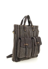 Campomaggi CARRY OVER - Zaino - righe marroni t grigio