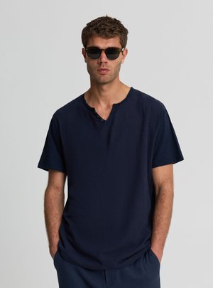 Terranova, T-SHIRT MC TINTA UNITA - T-shirt basic - blu navy