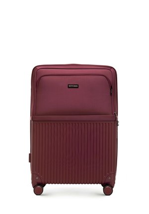 LARGE SUITCASE FROM ABS - Wheeled suitcase - bordeaux