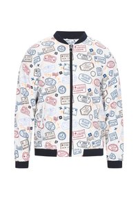 Bomber bunda - offwhite multicolor