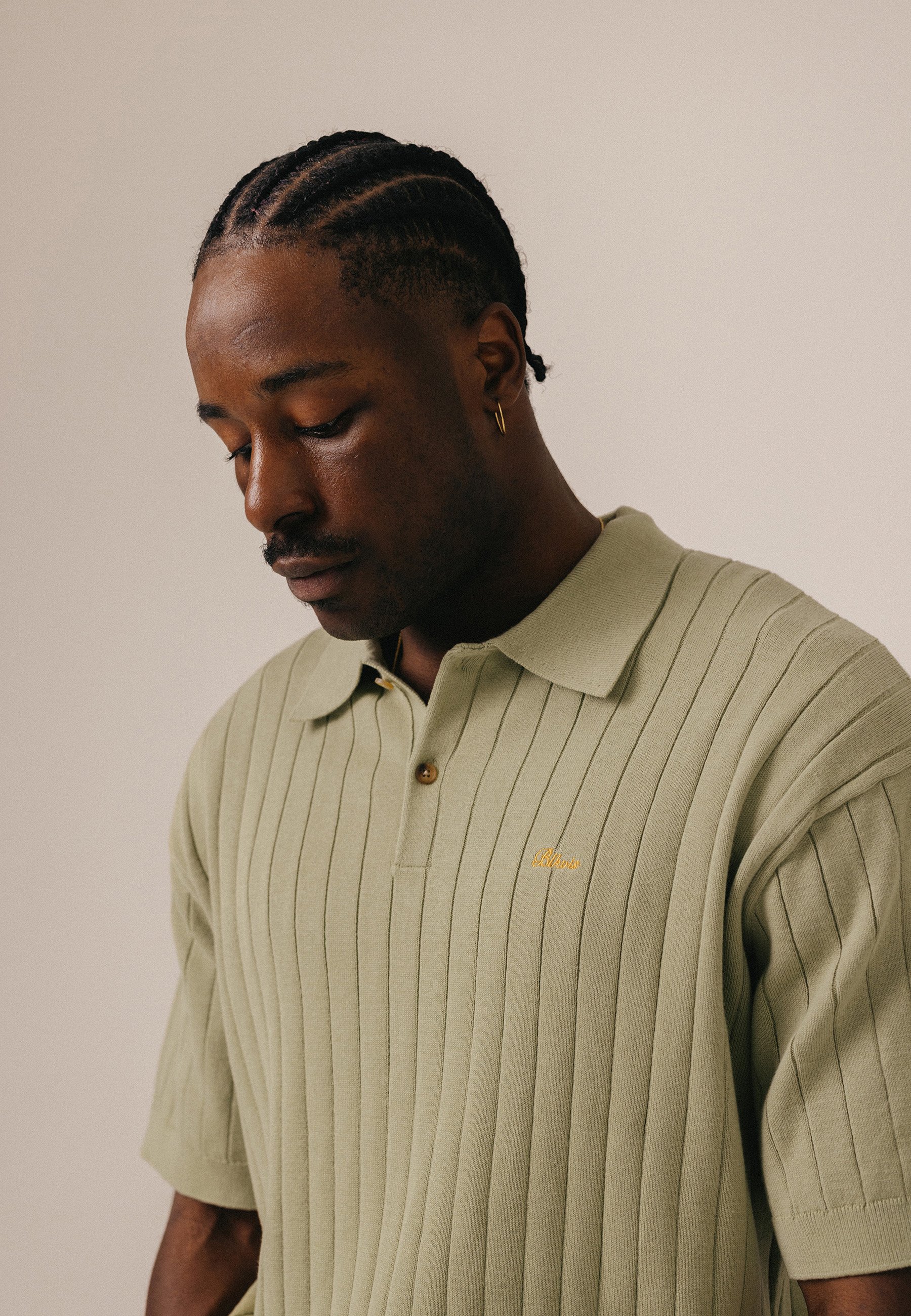 BLKVIS RIB KNITTED POLO - Poloshirt - tea/lichtgroen - Zalando.nl