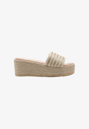 Super Mode, Mules à talons - beige gold