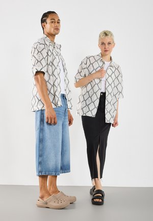UNISEX - Button-down blouse - black/white