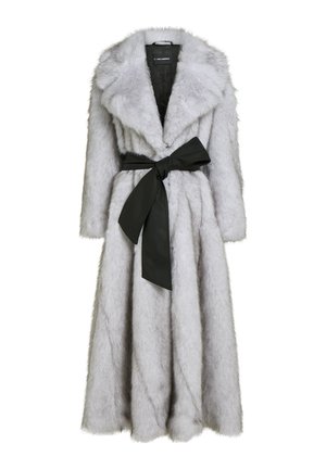 KARL LAGERFELD, STUDIO LONG FAUX FUR COAT - Manteau d'hiver - white/black