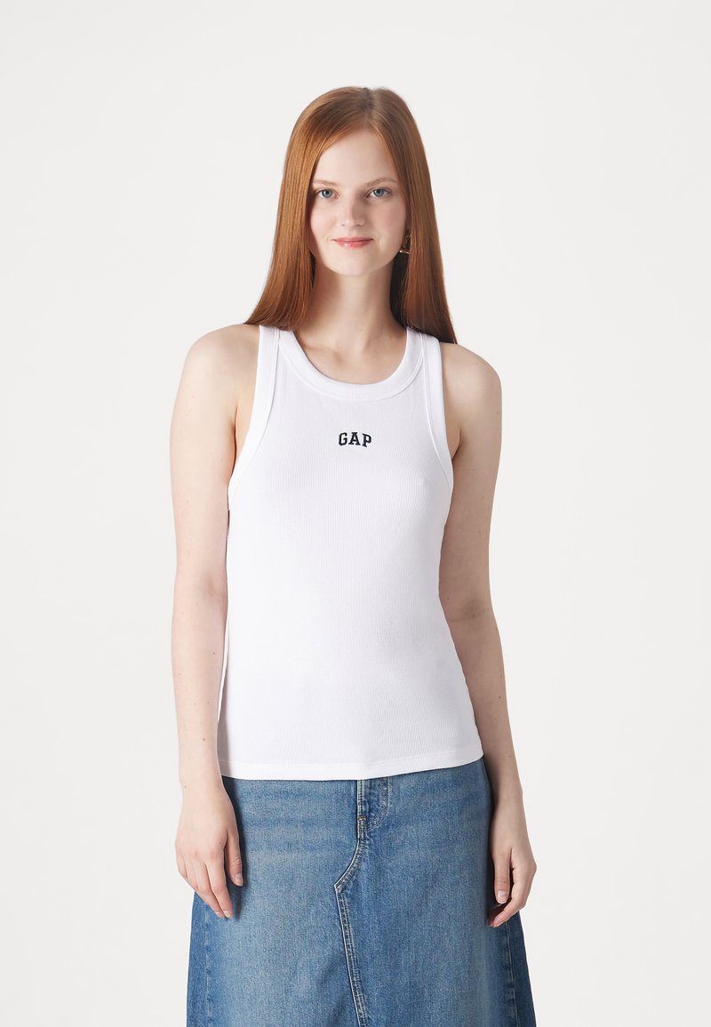 GAP LOGO HALTER - Top - optic white