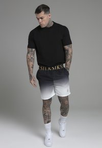 SIKSILK FADE - Kupaće hlače - black white