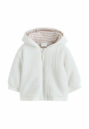 REGULAR FIT-CRINKLED HOODED - Übergangsjacke - white