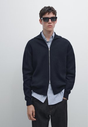 Massimo Dutti ZIP-UP  - Vest - dark blue