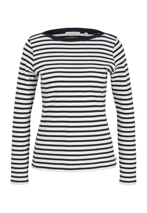 TOM TAILOR DENIM Camiseta de manga larga - navy/white