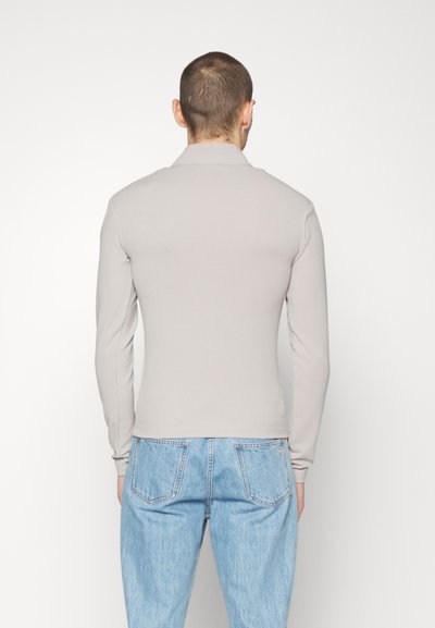 Han Kjøbenhavn LOGO HALF ZIP SHARP LONG SLEEVE - Μπλούζα με μακριά μανίκια - grey