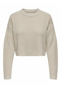 ONLY - MALAVI L/S CROPPED NOOS - Jersey de punto - pumice stone Imagen en miniatura 1