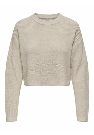 MALAVI L/S CROPPED NOOS - Pulover - pumice stone