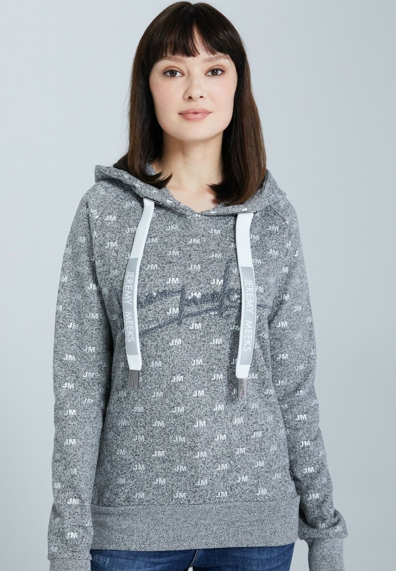 Damen Sweatshirts | Jeremy Meeks Kapuzenpullover grau - YW47290 Damen Sweatshirts | Jeremy Meeks Kapuzenpullover grau - YW47290
