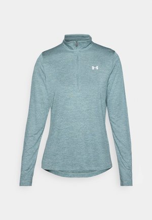 Under Armour TECH TWIST - Pikkade varrukatega topp - jasper blue/white