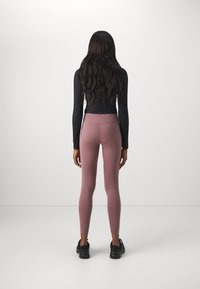 Nike Performance ONE - Leggings - smokey mauve/white