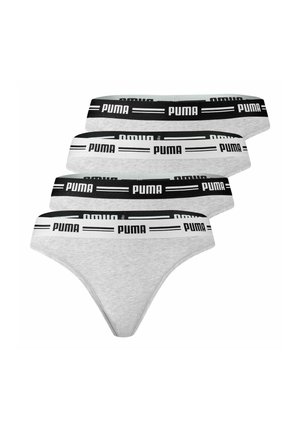 SOFT GUMMIBUND LOGO 4ER PACK - String - grau melange