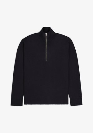 HARALD HALF ZIP - Neule - navy blue