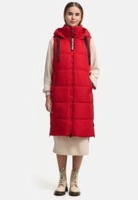 Navahoo SCHNUFFELCHEN - Waistcoat - salsa red
