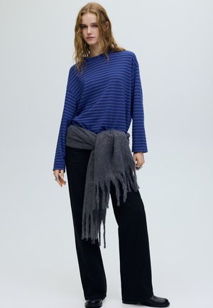 PULL&BEAR STRIPED  - Langarmshirt - blue