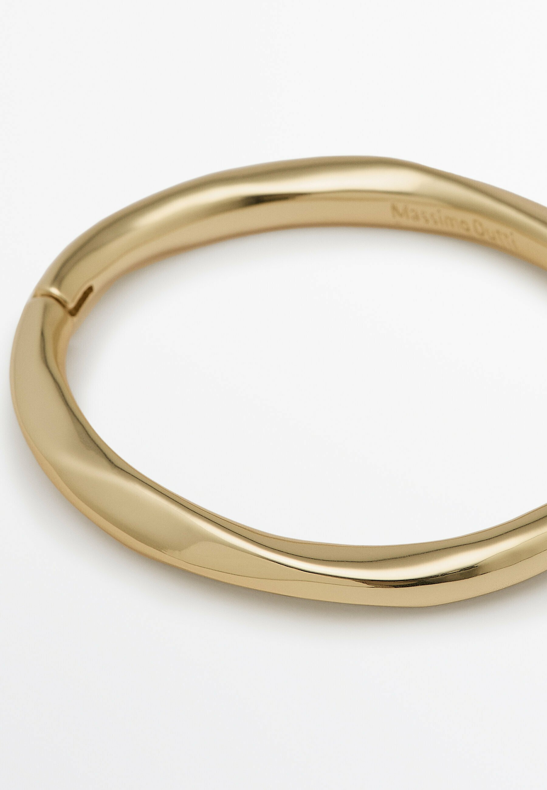 Massimo Dutti TEXTURED RIGID - Bracelet - gold coloured/gold
