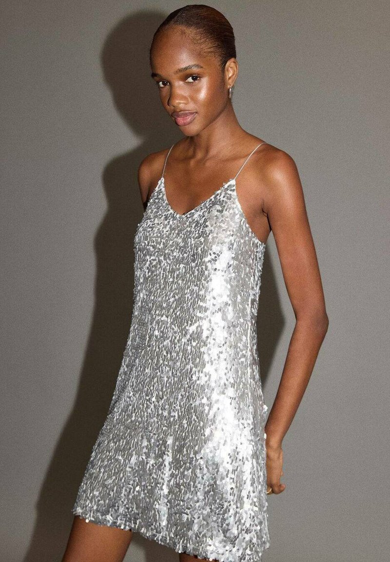 celestial embroidered dress Celestial Tulle Milkmaid Dress main image 1