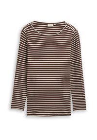 Niet geselecteerd, brown offwhite tee stripe