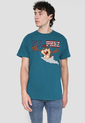 Cotton Soul, LOONEY TUNES TAZ FOR PREZ 3 - T-Shirt print - blue-grey
