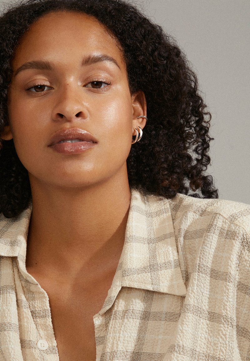 Pilgrim PAUSE UNISEX RECYCLED EAR CUFF HOOP Ohrringe silver plated