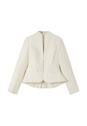 Stradivarius, ASYMMETRIC JACQUARD BLAZER - Blazer - white