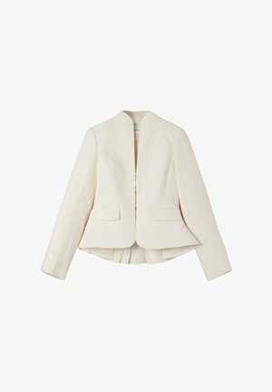 Stradivarius, ASYMMETRIC JACQUARD BLAZER - Blazer - white