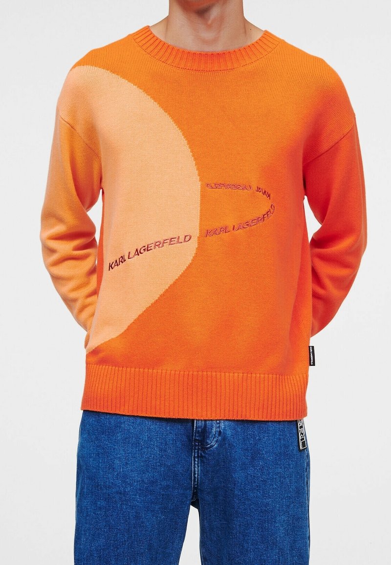 KARL LAGERFELD Stickad tröja - orange