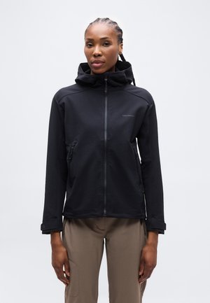 OUTPEAK - Softšelová bunda - deep black