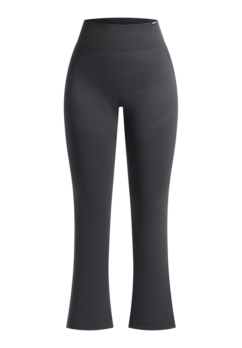 Damen Velours Leggings Schwarz W7688A1