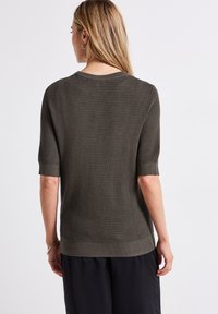 Street One RUNDHALS - Print T-shirt - braun