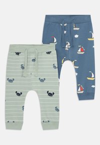 Name it - NBMVROELS PANT 2 PACK - Tepláky - aqua gray/blue mirage Miniatúrny obrázok 1