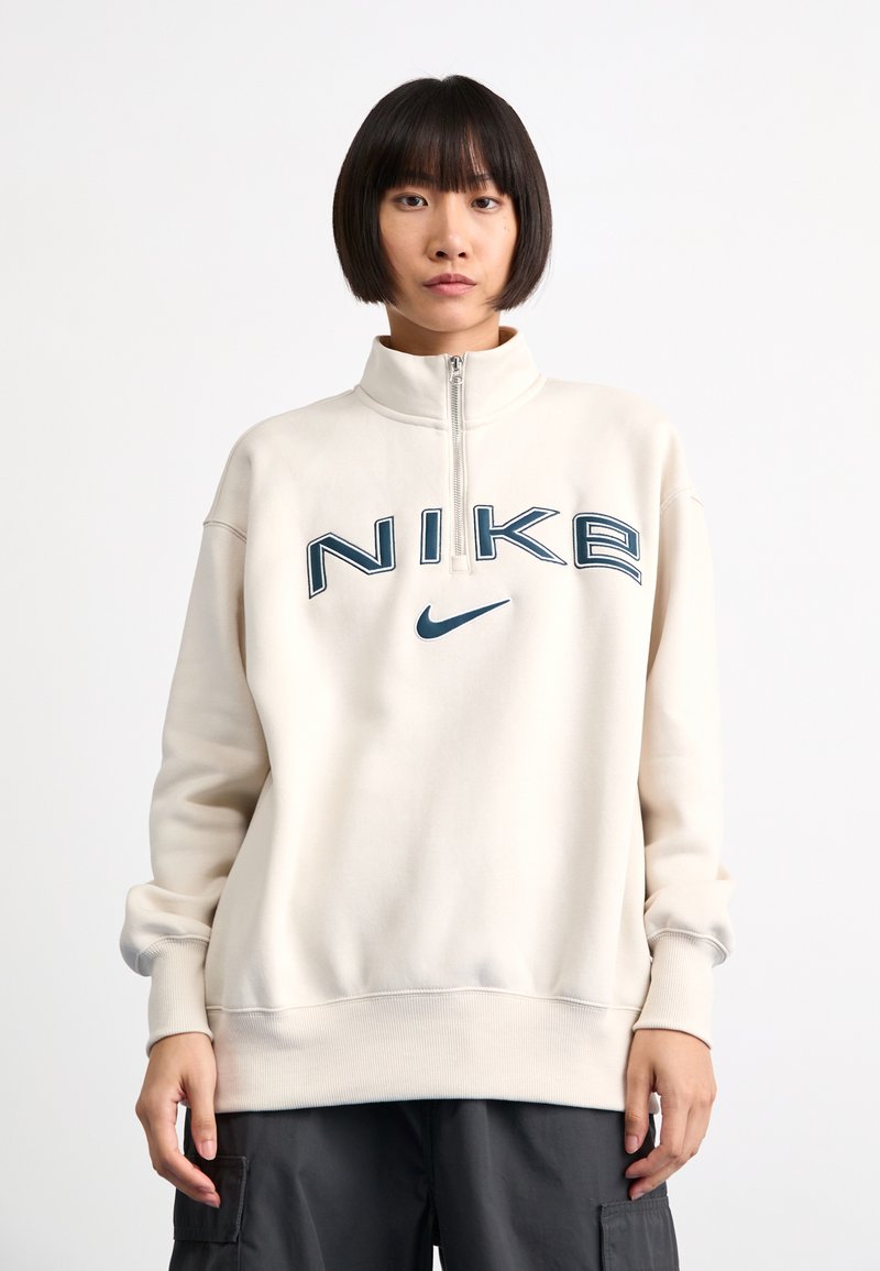 Nike Sportswear LOGO - Mikina - light orewood brown/white/armory navy